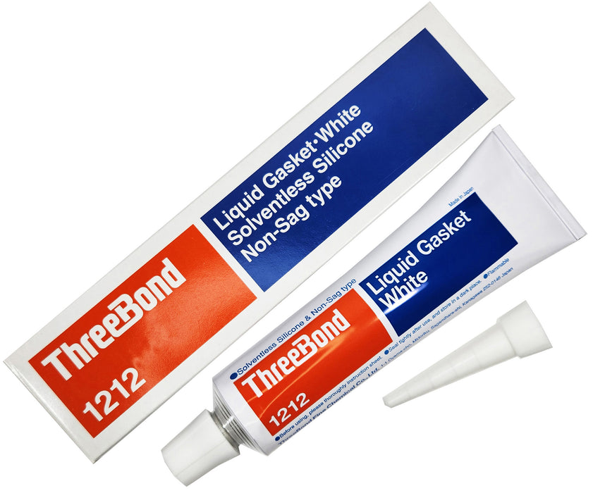 ThreeBond 1212 Liquid Gasket White Solventless Silicone Sealant Non-Sag Type