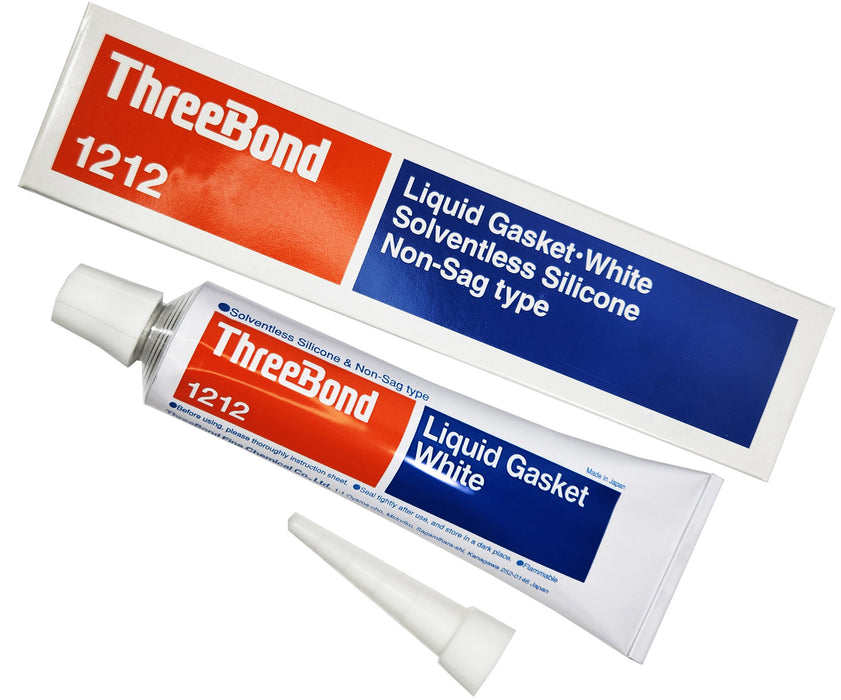 ThreeBond 1212 Liquid Gasket White Solventless Silicone Sealant Non-Sag Type