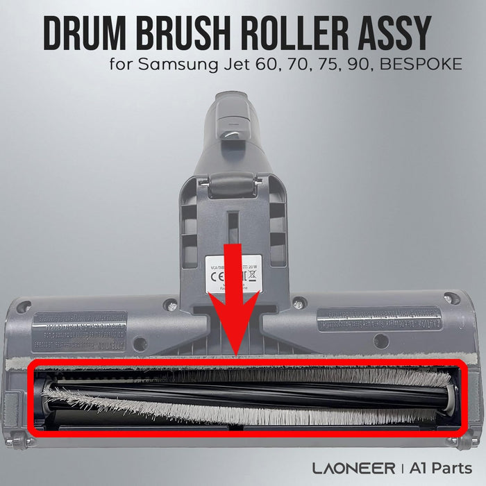 Drum Brush Roller for Samsung Jet 60, 70, 75, 90 Cordless Stick Vacuum VCA-TAB60