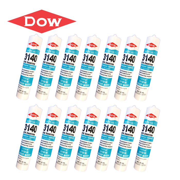 x14 Bulk Pack - Dow DOWSIL (FORMERLY DOW CORNING) 3140 RTV Coating Adhesive Sealant 300ml