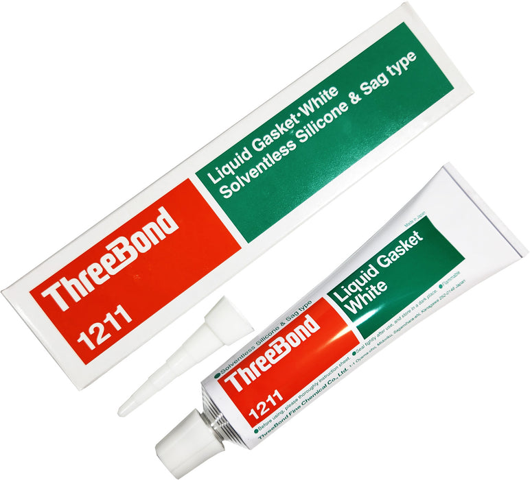 ThreeBond 1211 Liquid Gasket White Solventless Silicone Sealant Sag Type