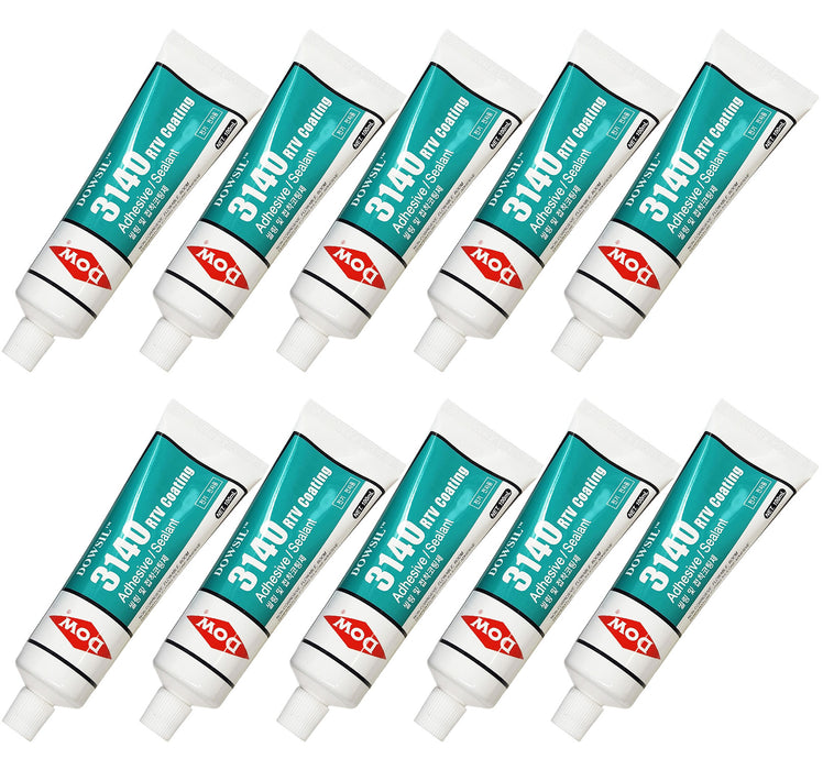 x10 Pack - Dow DOWSIL (FORMERLY DOW CORNING) 3140 RTV Coating  Adhesive Silicone Sealant 100ml