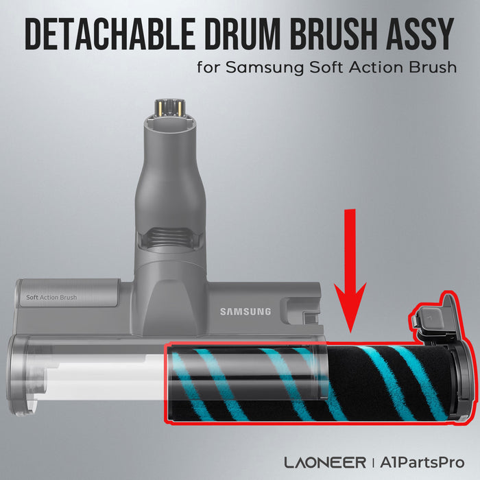 Drum Brush for Samsung Vacuum Jet 90 75 Soft Action Brush VCA-SAB90 Detachable VS9000RL